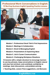 12 no-prep speaking lessons for adult ESL