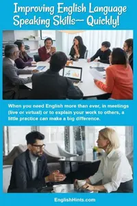 Improving English speaking skills pin