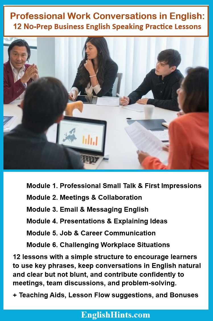12 no-prep speaking lessons for adult ESL 12 no-prep speaking lessons for adult ESL