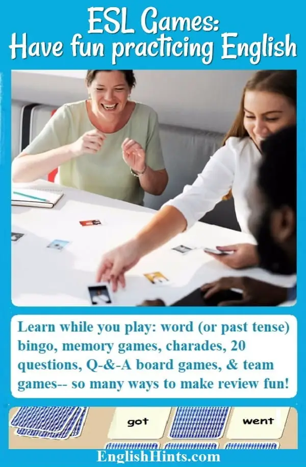 Board games for kids learning English