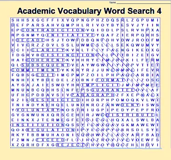 Free Word Search Puzzles for Academic Vocabulary Free Word Search Puzzles for Academic Vocabulary