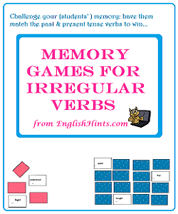 cover for the printable memory card games pdf