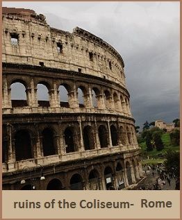 photo of the ruins of the Coliseum in Rome