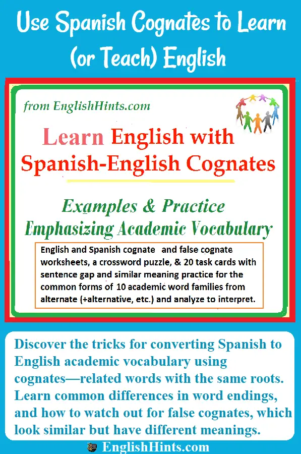 learn-english-from-spanish-cognates